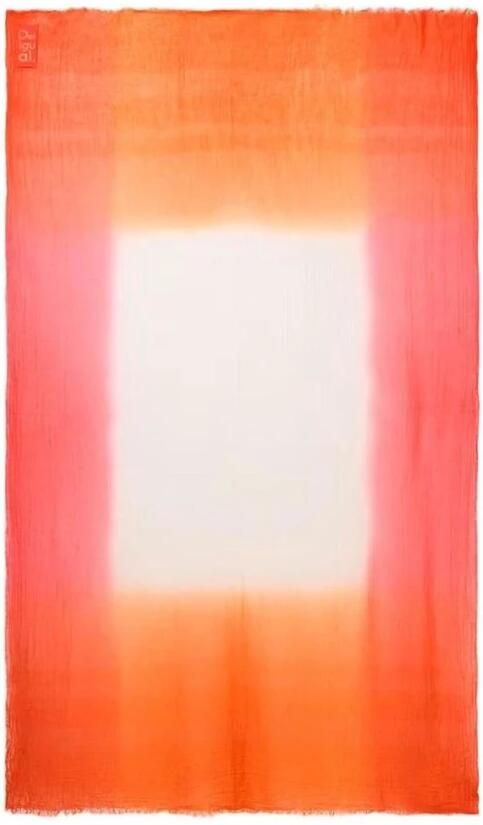 Desigual Gedrukte Oranje Sjaal Lente Zomer Multicolor Dames - Foto 3