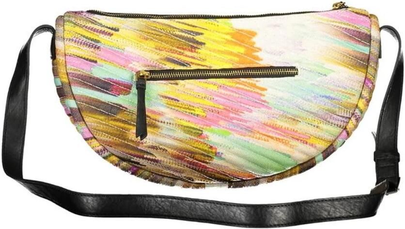 Desigual Gele Schoudertas met Verstelbare Band Multicolor Dames - Foto 2