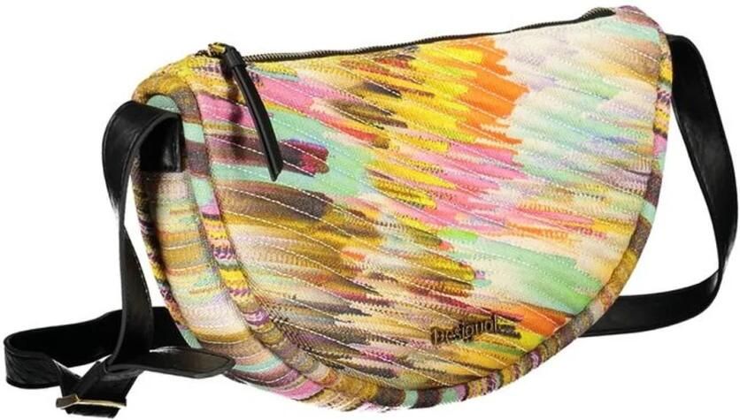 Desigual Gele Schoudertas met Verstelbare Band Multicolor Dames