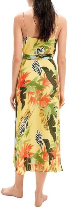 Desigual Tropische Midi Jurk Lente Zomer Collectie Multicolor Dames - Foto 4