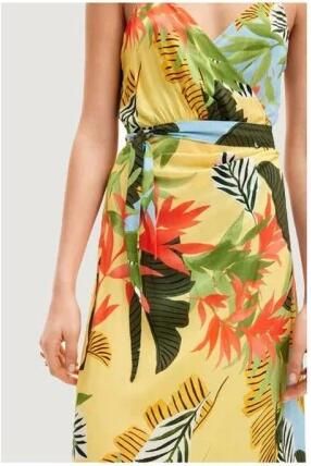 Desigual Tropische Midi Jurk Lente Zomer Collectie Multicolor Dames - Foto 5