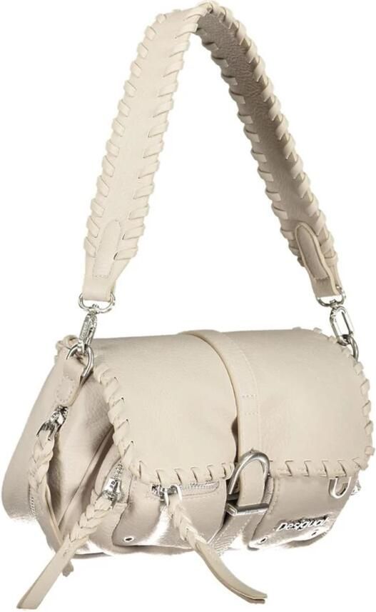 Desigual Witte Handtas met Afneembare Schouderband en Meerdere Compartimenten White Dames - Foto 2