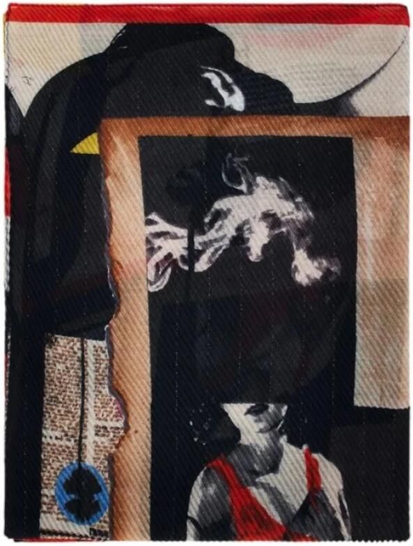 Desigual Groene Gedessineerde Polyester Sjaal Multicolor Dames - Foto 2