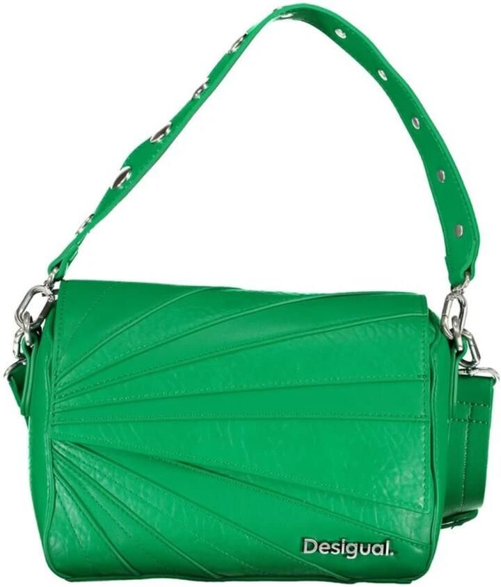 Desigual Groene Handtas met Afneembare Schouderband en Contrastdetails Green Dames - Foto 3