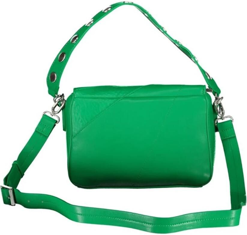 Desigual Groene Handtas met Afneembare Schouderband en Contrastdetails Green Dames