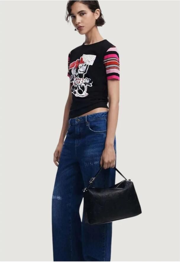 Desigual Lente Zomer Dames Middelgrote Tassen Collectie Black Dames - Foto 3