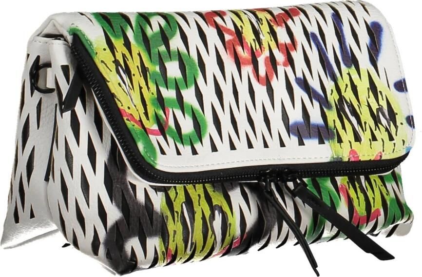 Desigual Witte Polyurethaan Handtas met Verstelbare Schouderband Multicolor Dames - Foto 2