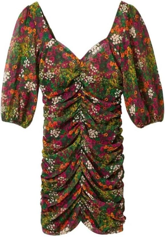 Desigual Jurk Mini-jurk met bloemenprint Mini-jurk met ruches