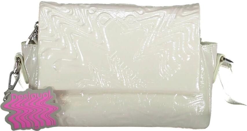 Desigual Iridescent Schoudertas met Drie Compartimenten White Dames - Foto 3