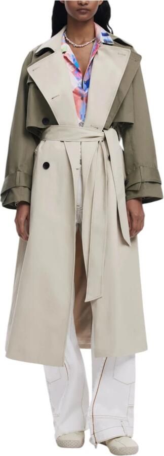 Desigual Katoenen Dames Parka en Trenchcoat Multicolor Dames - Foto 4