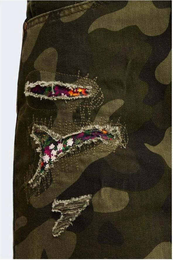 Desigual Katoenen Minirok Herfst Winter Collectie Vrouwen Green Dames - Foto 2