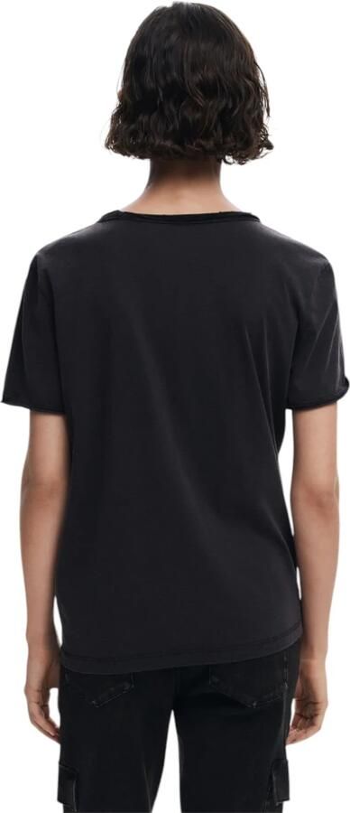 Desigual Katoenen T-shirt met korte mouwen voor dames Black Dames - Foto 6