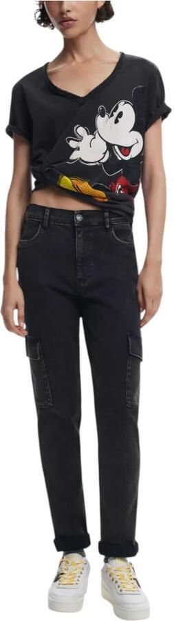 Desigual Katoenen T-shirt met korte mouwen voor dames Black Dames - Foto 7