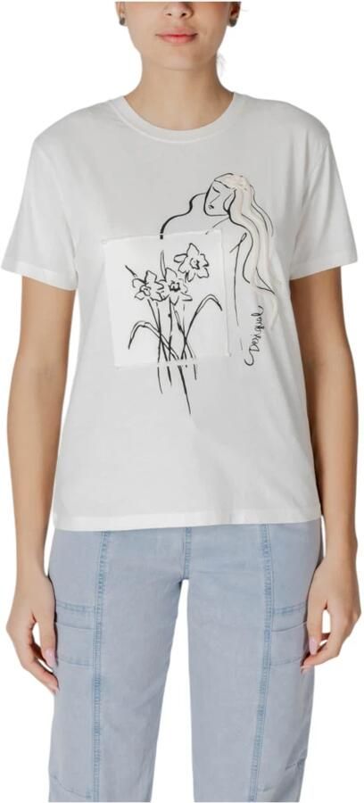 Desigual Katoenen T-shirt met korte mouwen voor vrouwen White Dames - Foto 5
