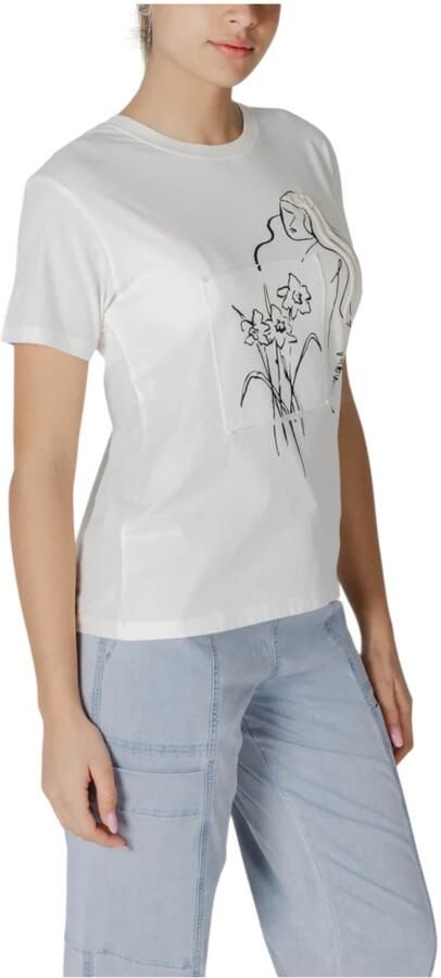 Desigual Katoenen T-shirt met korte mouwen voor vrouwen White Dames - Foto 2