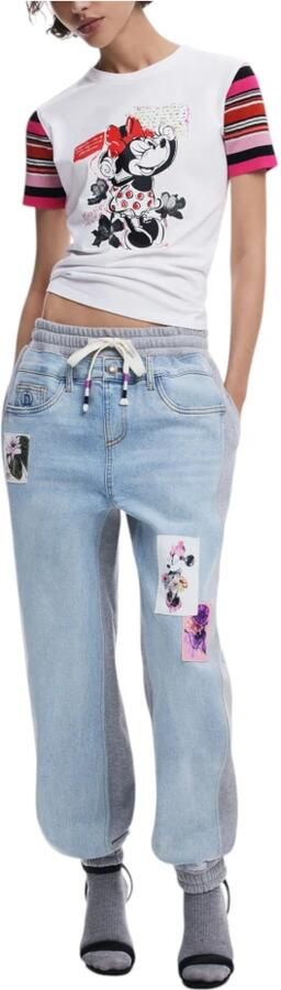 Desigual Overhemd Minnie Mouse TShirt Korte Mouw Ronde Hals - Foto 4