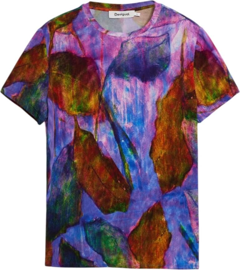 Desigual Korte Mouw T-shirt Lente Zomer Collectie Multicolor Dames - Foto 4