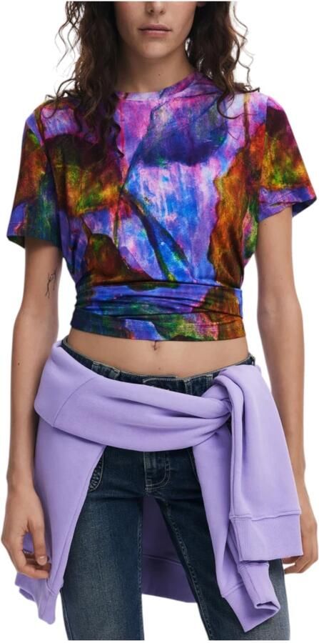 Desigual Korte Mouw T-shirt Lente Zomer Collectie Multicolor Dames - Foto 2