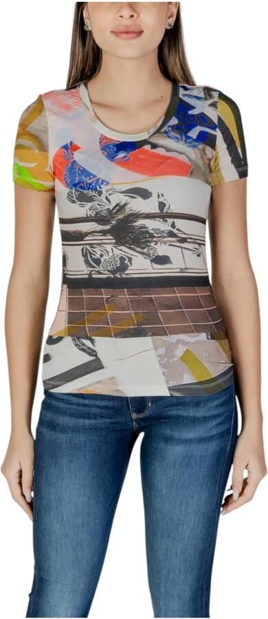 Desigual Korte Mouw T-shirt Lente Zomer Collectie Multicolor Dames - Foto 7