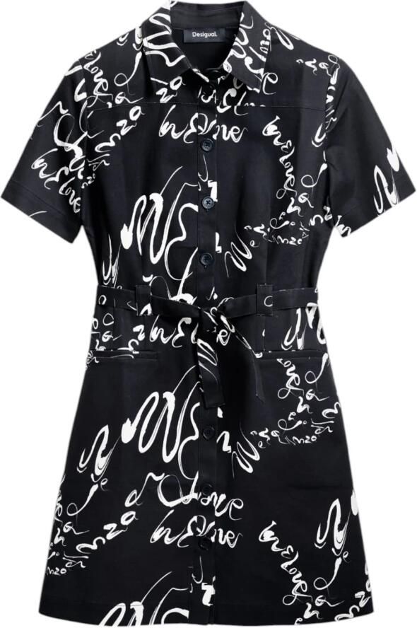Desigual Lange Jurken Collectie in Katoenmix Black Dames - Foto 4