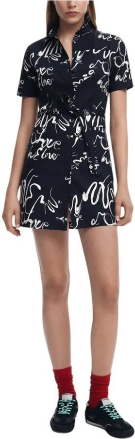 Desigual Lange Jurken Collectie in Katoenmix Black Dames - Foto 3