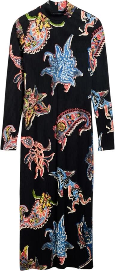 Desigual Lange Jurken Collectie in Viscose Mix Black Dames - Foto 7