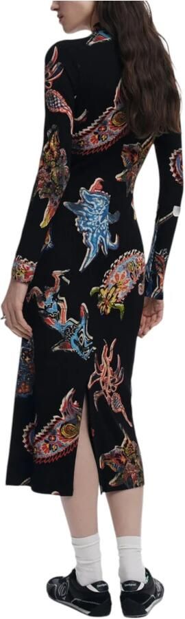 Desigual Lange Jurken Collectie in Viscose Mix Black Dames - Foto 6