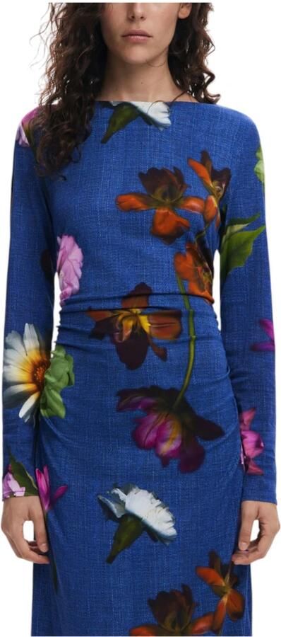 Desigual Lange Jurken Collectie in Viscose Mix Multicolor Dames - Foto 5