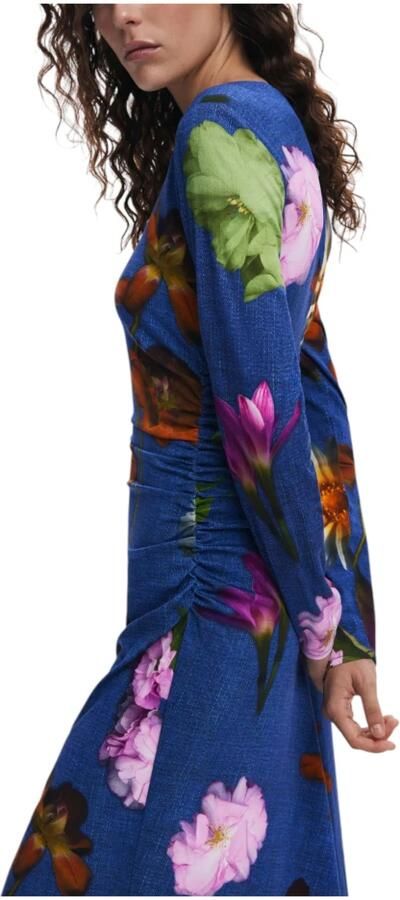 Desigual Lange Jurken Collectie in Viscose Mix Multicolor Dames