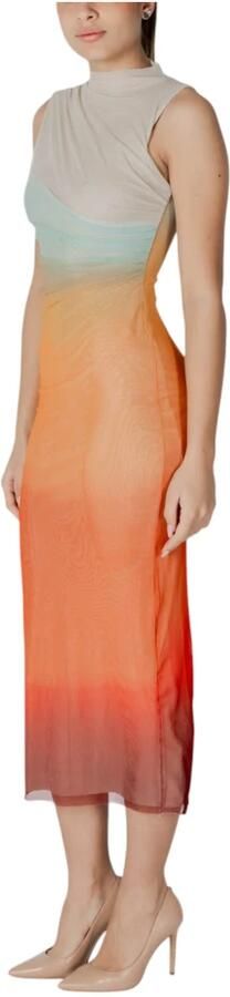 Desigual Lange Jurken Collectie Polyester Elastaan Multicolor Dames - Foto 3