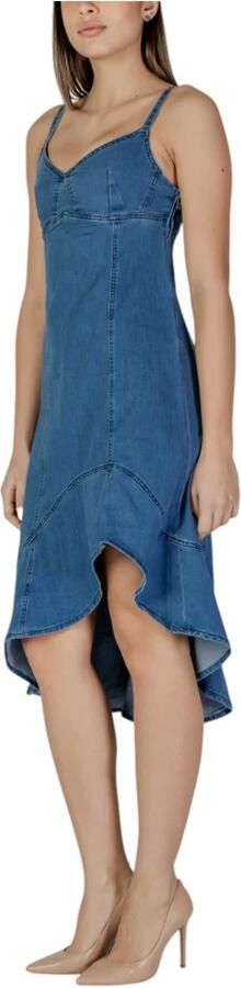 Desigual Lange Jurken Lente Zomer Collectie Blue Dames - Foto 6