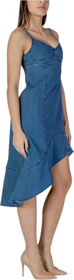 Desigual Lange Jurken Lente Zomer Collectie Blue Dames - Foto 5