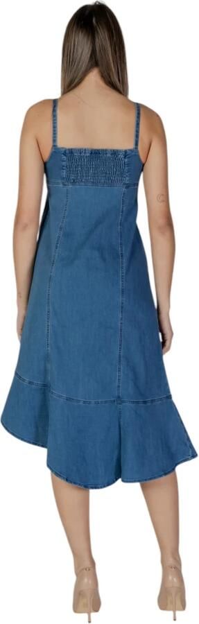 Desigual Lange Jurken Lente Zomer Collectie Blue Dames - Foto 4