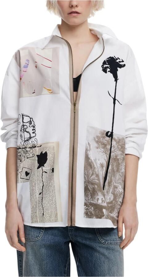 Desigual Lange katoenen damesoverhemd Multicolor Dames - Foto 4