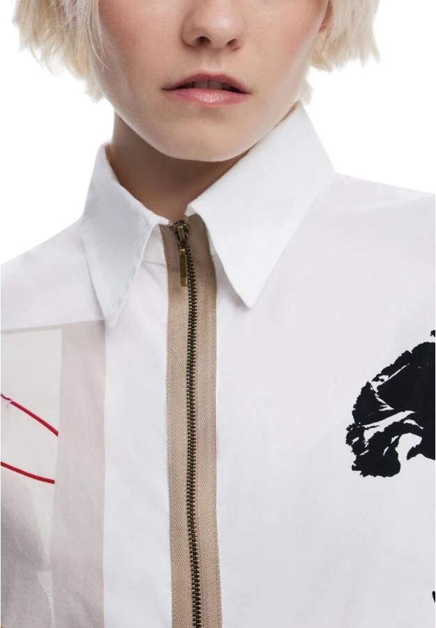 Desigual Lange katoenen damesoverhemd Multicolor Dames - Foto 3