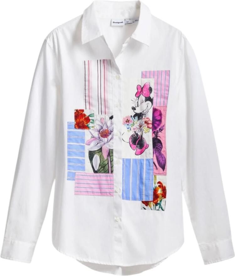 Desigual Lange Mouw Damesoverhemd Lente Zomer Collectie White Dames - Foto 7