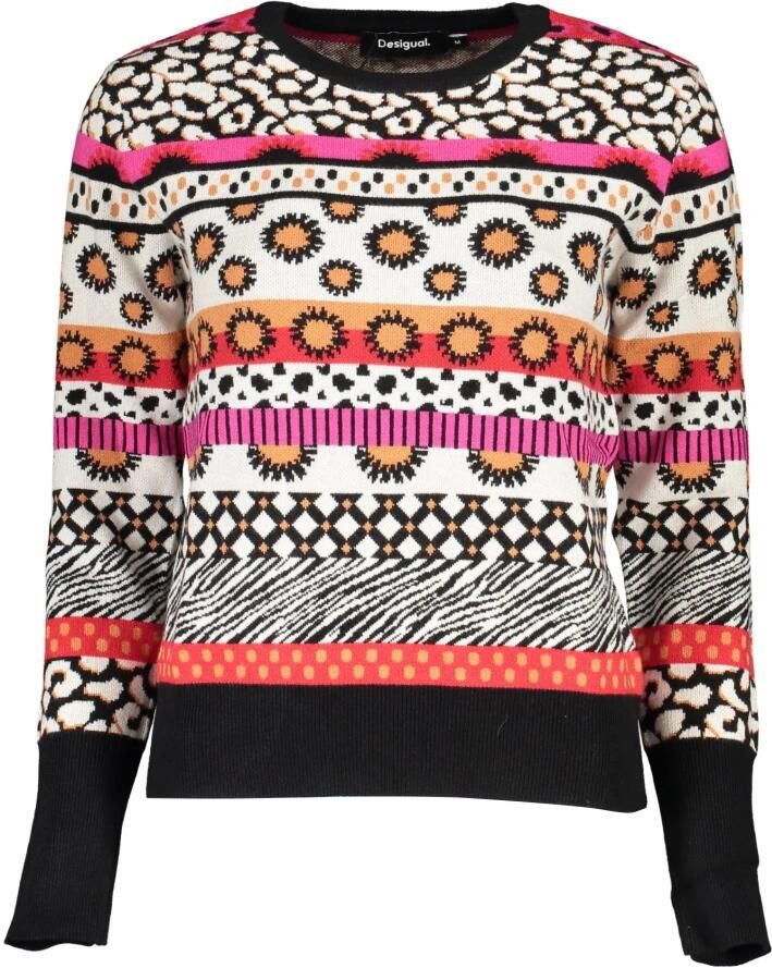 Desigual Chique shirt met lange mouwen en contrastdetails in roze Multicolor Dames - Foto 2