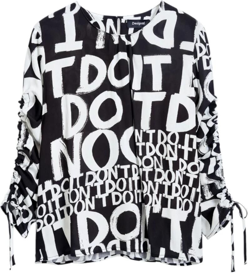 Desigual Overhemd Do It Top 34 Mouw Blouse Casual Top - Foto 4