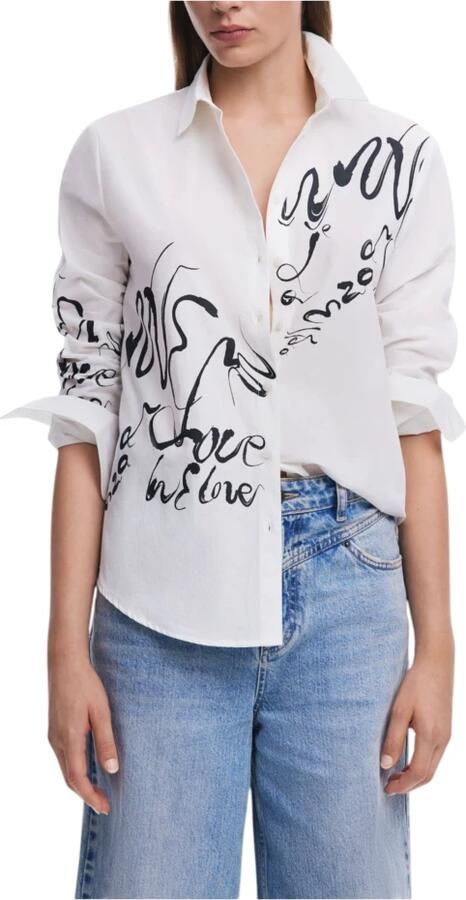 Desigual Overhemd Casual Overhemd Lange Mouw Overhemd met Kraag