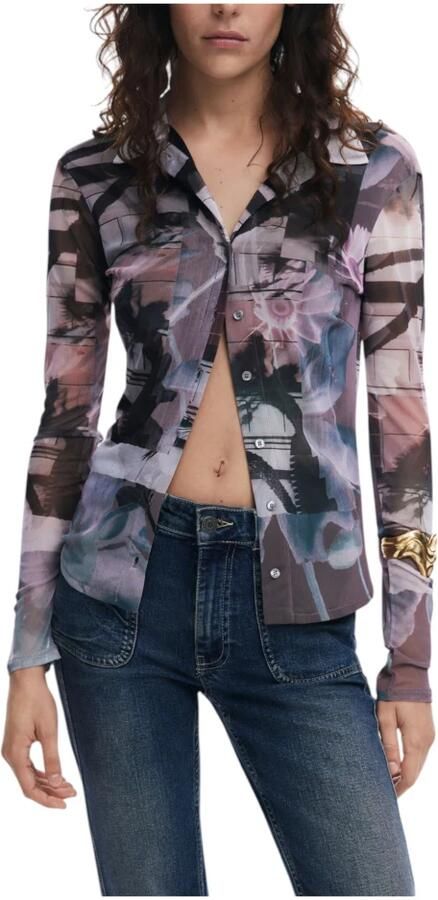 Desigual Lange mouwen shirts Lente Zomer Collectie Multicolor Dames - Foto 3
