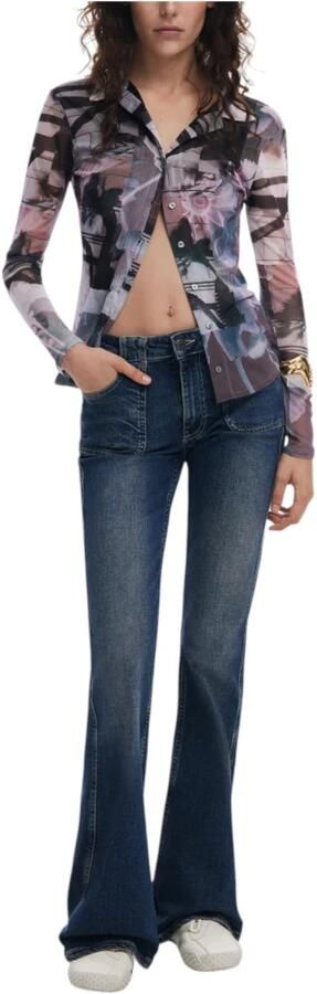 Desigual Lange mouwen shirts Lente Zomer Collectie Multicolor Dames - Foto 5