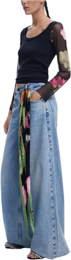 Desigual Casual Grafisch Bedrukt T-shirt Vrouwen Lente Zomer Black Dames - Foto 7