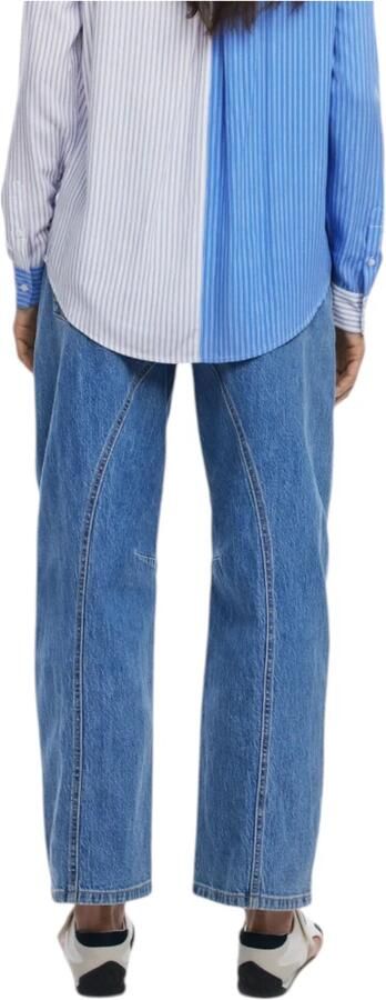 Desigual Overhemd Tweekleurig gestreept overhemd blouse met lange mouwen en kraag - Foto 5