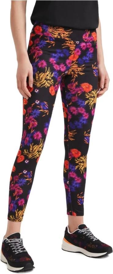 Desigual legging met all-over bloemenprint multi - Foto 2