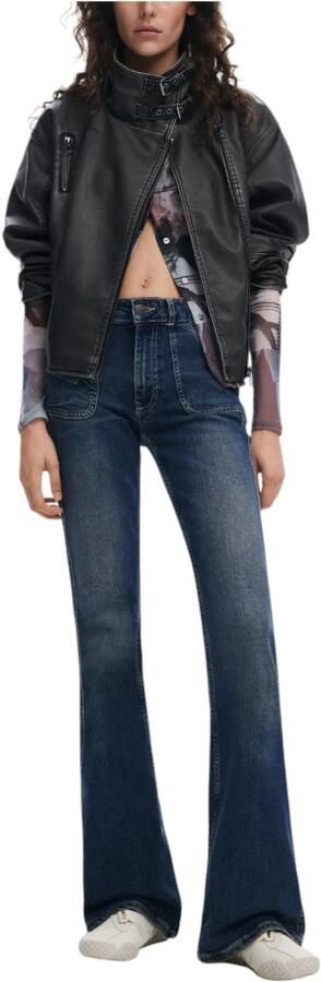 Desigual Polyester Lente Zomer Damesjassen Collectie Black Dames - Foto 6