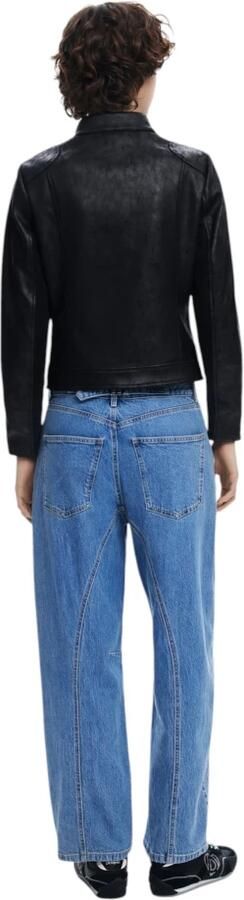 Desigual Zwarte Ritsjas Lente Zomer Vrouwen Black Dames - Foto 5