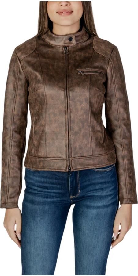 Desigual Bruine Rits Blazer Lente Zomer Vrouwen Brown Dames - Foto 5