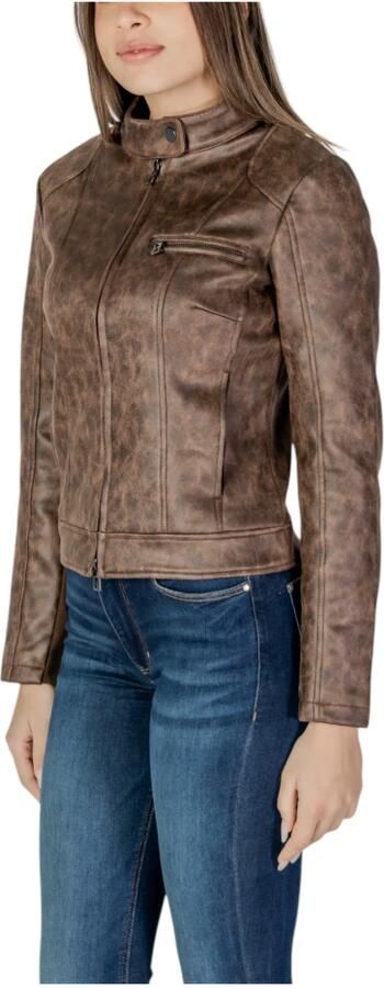 Desigual Bruine Rits Blazer Lente Zomer Vrouwen Brown Dames - Foto 4