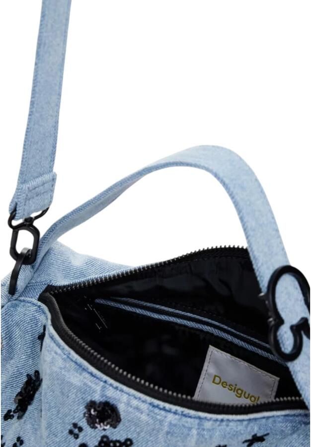 Desigual Lente Zomer Dames Katoenen Middelgrote Tas Blue Dames