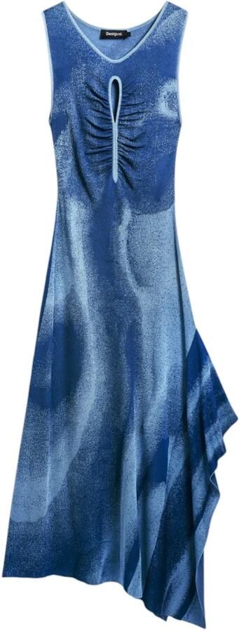 Desigual Lente Zomer Dames Lange Jurkencollectie Blue Dames - Foto 6